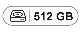 Hard-drive capacity: 512 GB